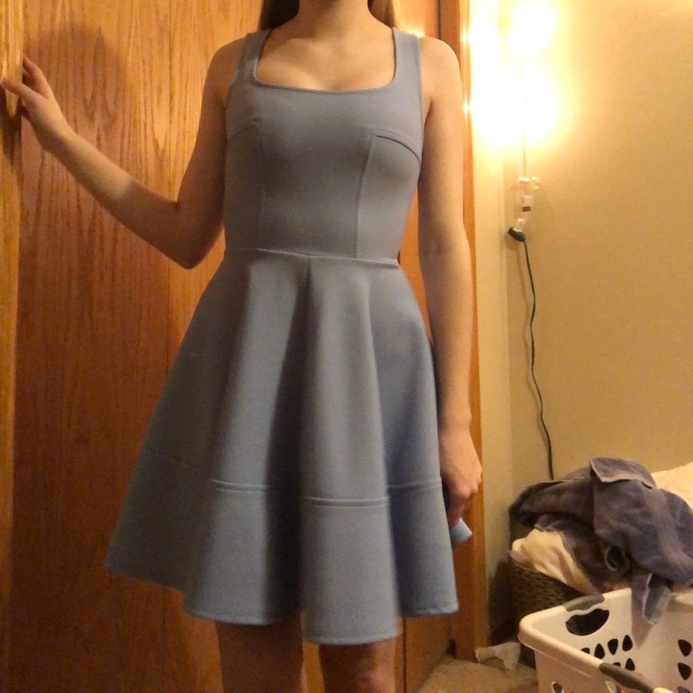 Baby Blue Lulus Skater Dress